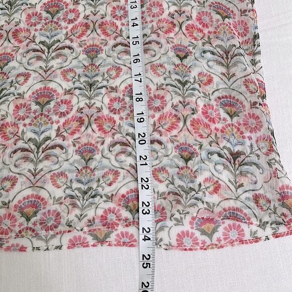 MISA Basia Chiffon Top in Somerset Stencil Size L - Picture 7 of 9